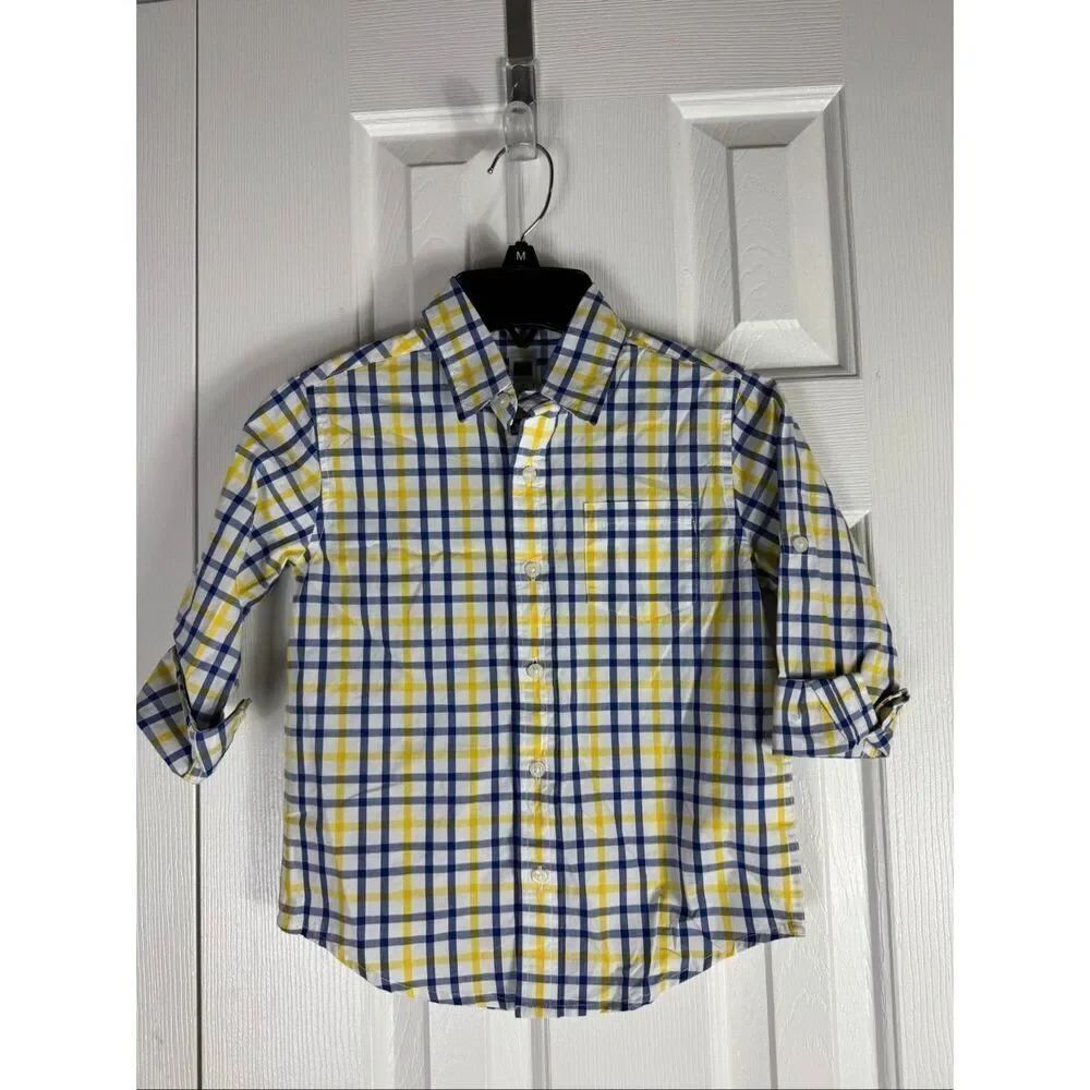 Janie and Jack Boys Button Front Shirt Size 4